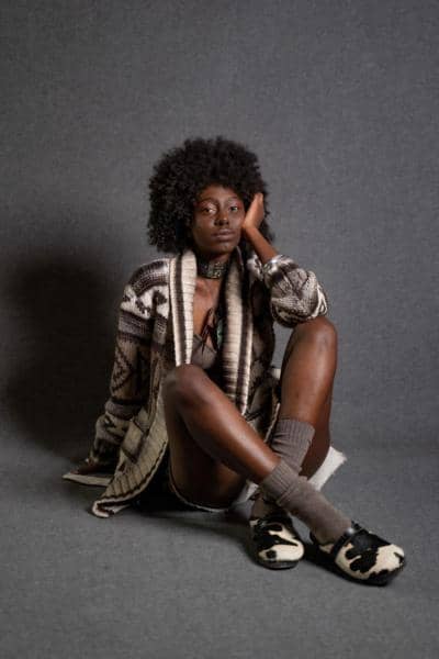 SONIAVILLADESIGN - CARDIGAN ANTRACITE EVELYN 