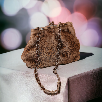 STRATO LIMITE - Clutch Bege Leopardo 