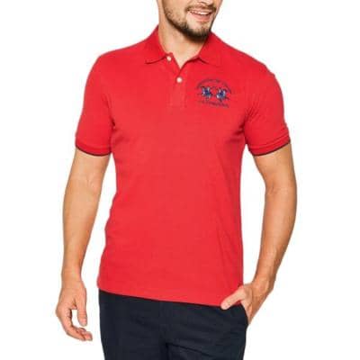Italian red polo shirt for resellers
