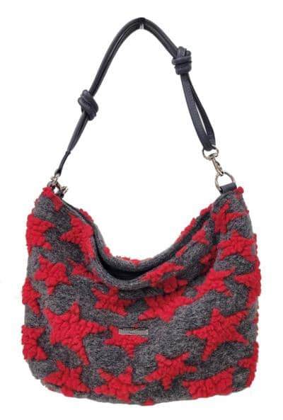 Итальянская шерстяная сумка с красными звездами для реселлеров