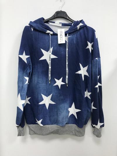 Sudadera con estrellas italiana para revendedores