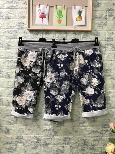 Pantalones cortos florales italianos para mayoristas