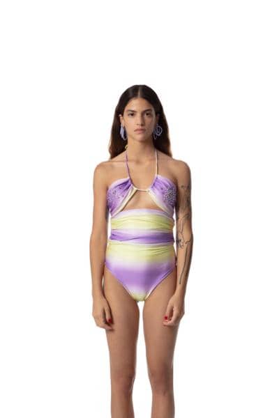 TIARE' BEACHWEAR - BIKINI ESTAMPADO CON STRASS 