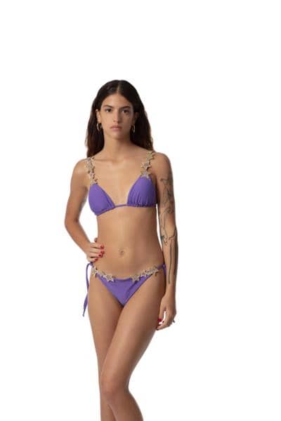 TIARE' BEACHWEAR - BIKINI CON BORDADO DE ESTRELLAS 