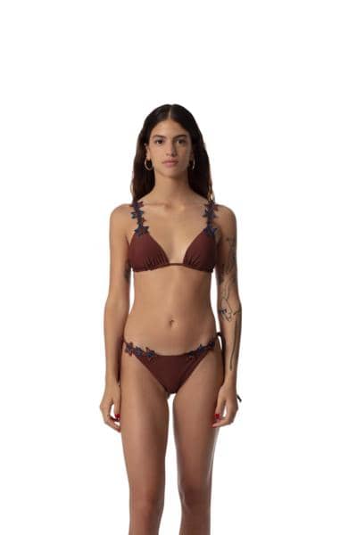 TIARE' BEACHWEAR - BIKINI CON BORDADO DE ESTRELLAS 