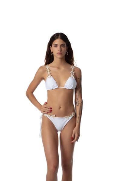 TIARE' BEACHWEAR - BIKINI CON BORDADO DE ESTRELLAS 