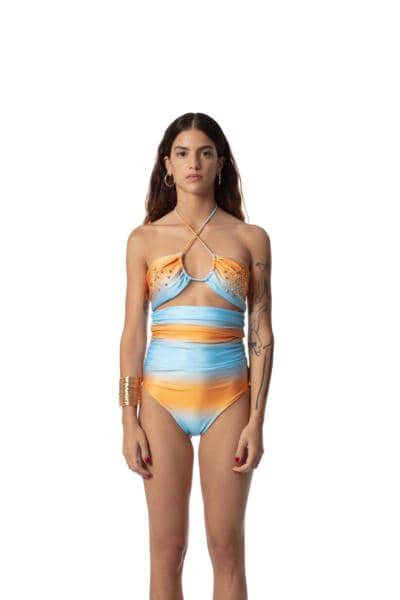TIARE' BEACHWEAR - BIKINI ESTAMPADO CON RIN 