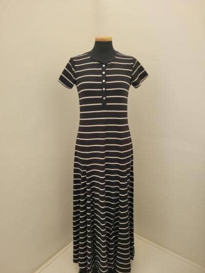 TOP COAT - Schickes gestreiftes Midikleid 