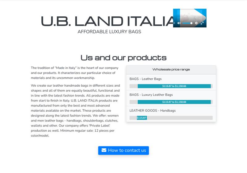 Showroom U.B. LAND ITALIA