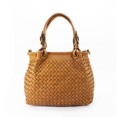 WEPELL - Tote de cuero tejido 