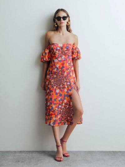 X-MOD - Vestido retrô geométrico 