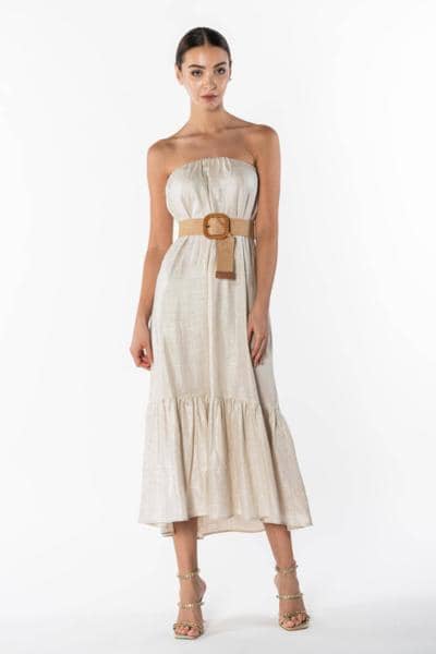 X-MOD - Vestido elegante sin tirantes 