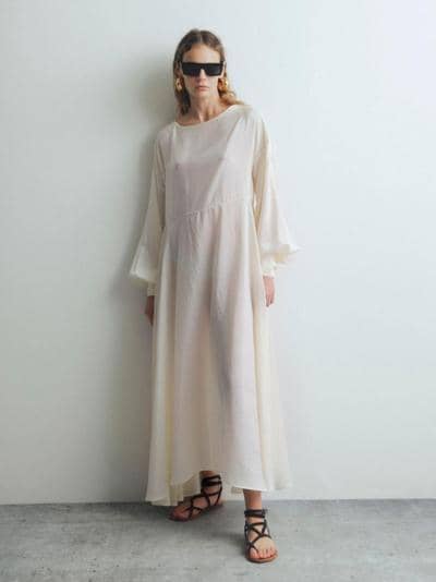 X-MOD - Vestido maxi de seda elegante 