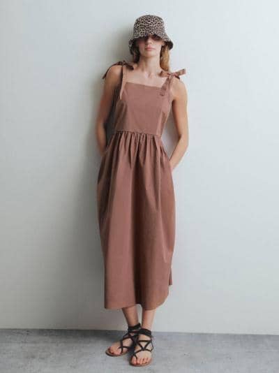 X-MOD - VESTIDO DE ALGODÃO SALOPETE 