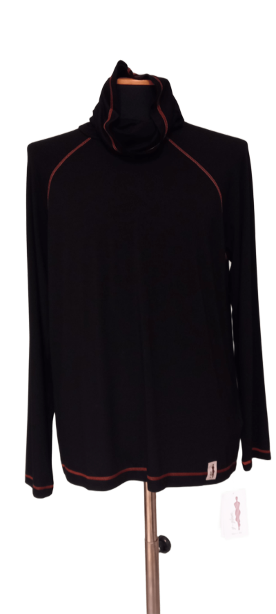 Y-GLAM - Pull noir élégant 