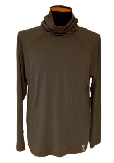 Y-GLAM - olivgrüner Rollkragenpullover 